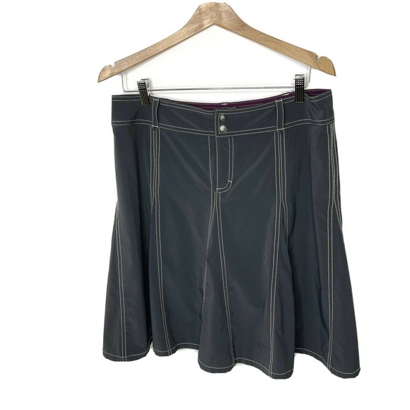 Athleta Dresses & Skirts - ATHELTA Whatever Skirt Gray Athletic Flare Skirt